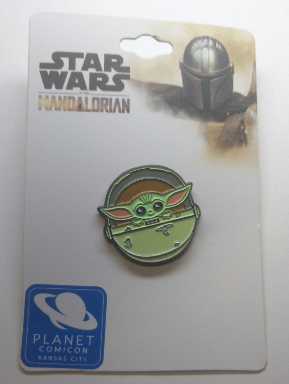 Official Planet Comico Star Wars Mandalorian Baby Yoda Grogu The Child Pin